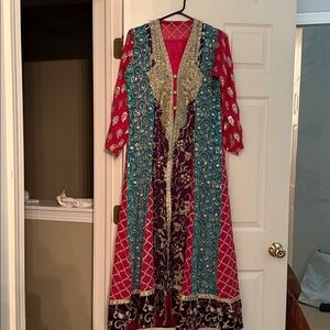 Indian pakistani desi wedding outfit gown dress